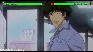 Cowboy Bebop: The Movie (2001) Spike vs. Electra with healthbars