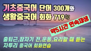 필수 기초중국어 단어와 생활중국어 회화 모음편 5시간 연속재생!이 영상으로 hsk 중국어 기초단어 정리하세요【hsk1,2급단어 300개 모음편】