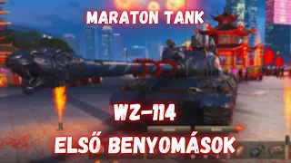 ÚJ Tier IX maraton tank II WZ -114 Első benyomások