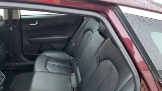 Kia Optima - how to fold down flat the rear seats for more cargo space