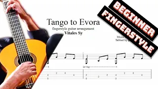 Tango to Evora TAB - fingerstyle guitar tabs (PDF + Guitar Pro)