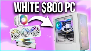 The All White Theme $800 “Beast” Budget PC Build in 2024 ⚪️