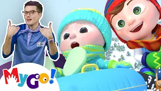Winter Fun in the Snow ❄️☃️| Christmas with @CoComelon | MyGo! Sign Language For Kids | ASL