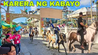 Karera ng Kabayo sa Probinsya..kabayo nagwala Juego de Anillo Tayabas Quezon