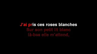 LES ROSES BLANCHES KARAOKE ( VERSION MICHELE TORR)