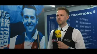 Judd Trump In to Quarter Final of WSC 2022 (post match interview)