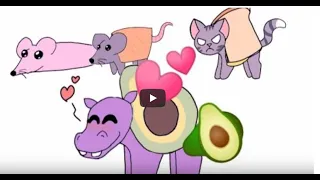 remix 🥑 💕 Мышка-сосиска, крыска-ириска, кот-бутерброд, авокадо-бегемот 🥑💕😉🌺