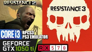 Resistance 2 and 3 RPCS3 | GTX 1050 ti | RX 570 | i3 10100f | PS3 Emulator | PC Performance