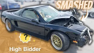 Buying A TOTALED Acura NSX At Salvage Auction!