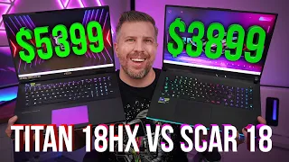 2024 Titan 18 HX vs Scar 18 Benchmark Battle! 15+ Tests and Games Side by Side, Display Test, More!