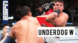 NURSULTON RUZIBOEV UPSETS BRUNNO FERREIRA IN 1ST ROUND (UFC VEGAS 76 LIVE REACTION)