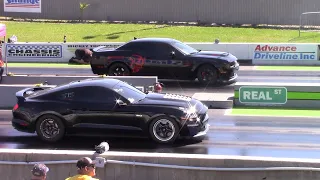 Dodge Demon vs Supercharged Mustang, Scat Pack Challenger & Hellcat Charger Drag Races