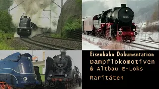 Eisenbahn Dokumentation: Raritäten- Dampflokomotiven  und Altbau E-Loks