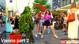 BUSHMAN PRANK! SHE GOT PRANKED AND START CRYING:PRANk IN AUSTRIA PART II:Funny Reactions in VIENNA.