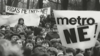 1988  Протесты против строительства метро в Риге