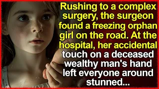 Rushing to surgery, surgeon picks up frozen orphan girl on the road. and taking her along...