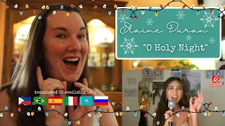 Elaine Duran | "O Holy Night" [Reaction] | one of my favorites!