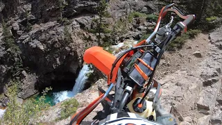 Amazing dirt bike fall and survival video. Schofield Pass, near Crested Butte, Colorado