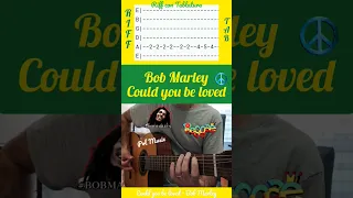 Could you be loved - Bob Marley #bobmarley #couldyoubeloved #guitar #riff #tab #reggae #tutorial