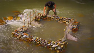 Super Fishing Technique in the River / Derede En Etkili Balık Tutma Tekniği