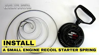 Best 3 Ways To Install A Recoil Starter Spring On A Small Engine | Lawnmower Etc.