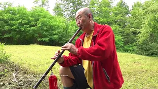 Бамбуковая флейта Му Юйчунь - сяо в горах Закарпатья