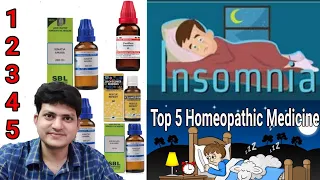 Top 5 Homeopathic medicine for insomnia ?