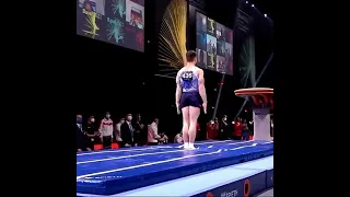 epic stick landing on vault by nikita nagorny|vault skill|stick Gymnastics 2021