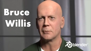 Bruce Willis timelapse, made with Blender