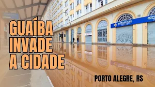 Nível do Guaíba encosta em recorde histórico e começa a inundar Porto Alegre - 03/05/2024