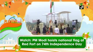 Watch: PM Modi hoists national flag at Red Fort on 74th Independence Day