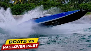 POWER WILL NOT SAVE YOU AT HAULOVER !! | Boats vs Haulover Inlet