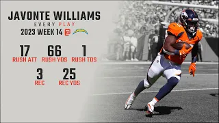 Javonte Williams Week 14 | Every Run, Target, and Catch @ Los Angeles Chargers | 2023 NFL Highlights