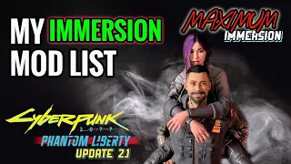 Immersion mods I use for Cyberpunk 2077 | Update 2.1