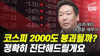 코스피 2000도 붕괴될까? 정확히 진단해드릴게요 (슈퍼개미 이정윤 세무사)