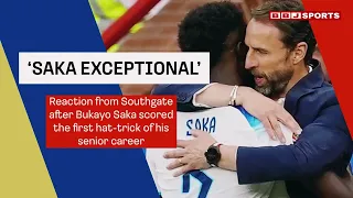 Southgate on Saka hat-trick: To see the joy on his face, an outstanding performance ⚽️🏴󠁧󠁢󠁥󠁮󠁧󠁿