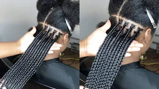 BRAIDS CLASS: Get Perfect box braids size, Parting size for spacing, and Fullness + Gripping roots