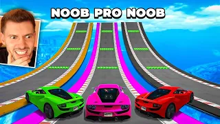 (noob vs pro) MEGA RAMPA com desafio TROLL NO GTA!