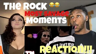 The Rock most Savage moments REACTION!!!// HE WANTED STEPHANIE