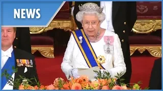 Queen hosts extravagant Royal banquet for Dutch King