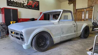 Turbo 1968 C10 Build- Applying High Build Primer!