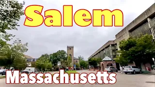 Salem Massachusetts: Saturday Morning Downtown (4K)