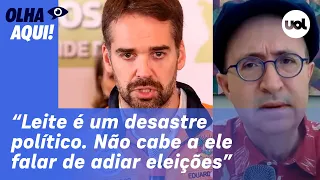 Reinaldo: Eduardo Leite dá respostas desastradas; falar de adiar as eleições soa como oportunismo