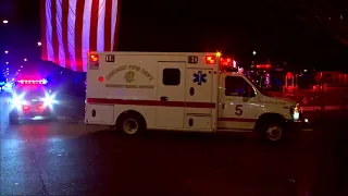 Bodies of fallen Officers Conrad Gary, Eduardo Marmolejo, arrive at medical examiner's office