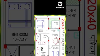 20x40 feet west face vastu home plan, 20x40 feet makan ka naksha,800sqft house design