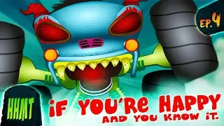 If You're Happy And You Know It | Haunted House Monster Truck  Video For Kids | EP#03