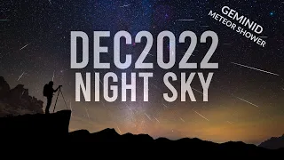 What's in the Night Sky December 2022 #WITNS 🌌 Geminid Meteor Shower | Lunar Occultation of Mars