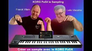 Arrangeur Korg Pa5X le Sampling