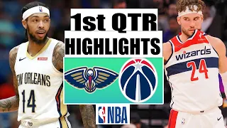 New Orleans Pelicans vs  Washington Wizards 1st QTR  Feb 14, 2024 Highlights | NBA Season