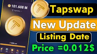 Tapswap Listing Update || Tapswap Account Ban Update || Tapswap New Update || Tapswap Price